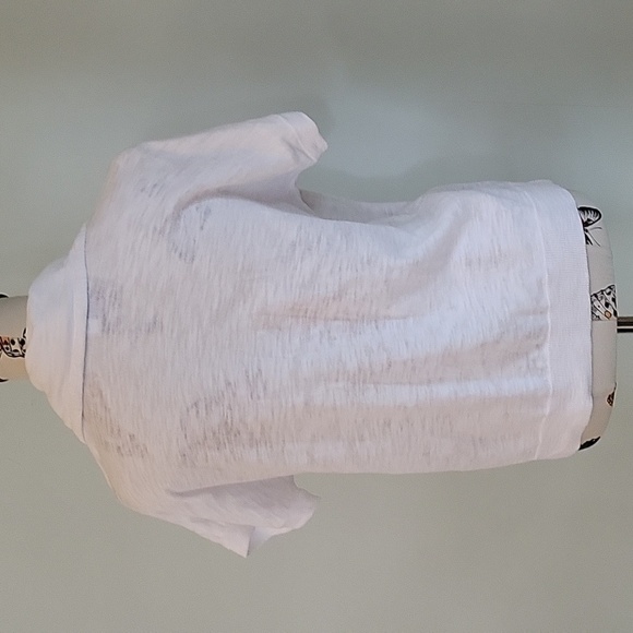 Weekends by CHICO'S white cotton zip up top with pockets. Size is s/m. - Picture 3 of 8